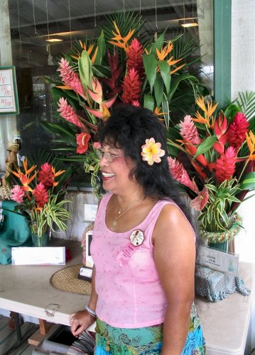 At our lunch stop there was a woman who sold gorgeous, exotic flower bouquets.
