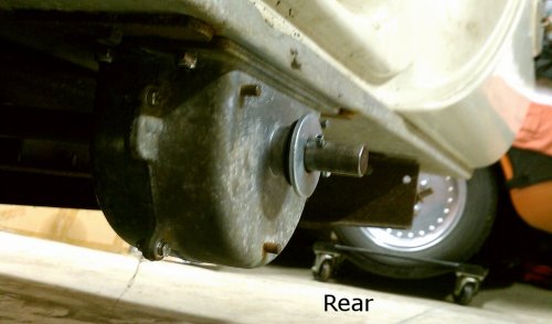 Reference shot
Rear mounted gear box.  On left side of trailer looking to the right side.
