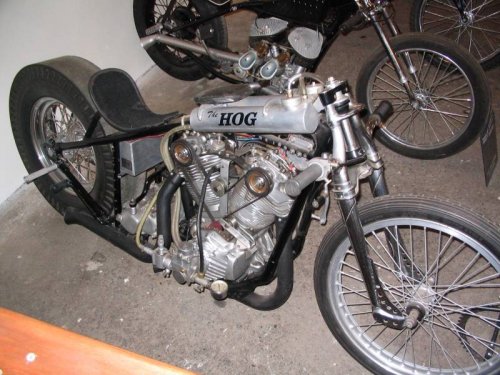 One of the owner's drag racing bikes.
