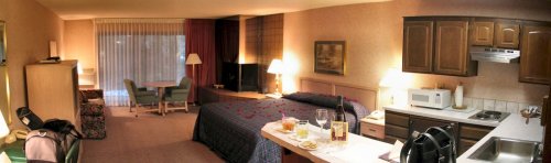 We weren't able to get a room at Timberline Lodge so we stayed at "The Resort at the Mountain" in Welches.  [url=http://www.theresort.com/]http://www.theresort.com/[/url].  Great accomodations, friendly staff, good food...we recommend it!  I got the Wine/Romance/Roses package with a couples massage and we had a nice and relaxing, quiet time.
