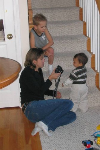 Maria with Hava and Ronin.
