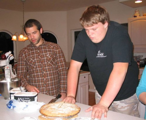 On your mark...get set...!
Peter, er, Alex and Eli' scoping out the deserts.

