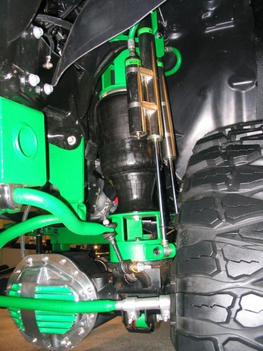 Air ride susppension of another truck, fully extended.
