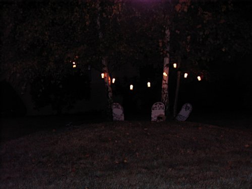 ...and lit up.  Darned point-n-shoot digital camera makes it difficult to take decent night shots.
