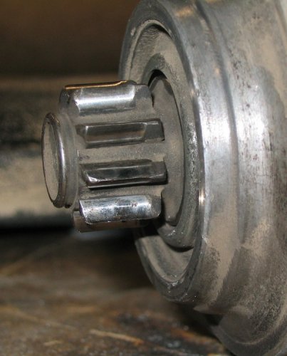 Wear on original starter.
