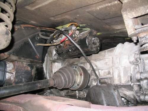 CV bolts removed.  Reference photograph for wiring...but really, it ain't that complex under here.
