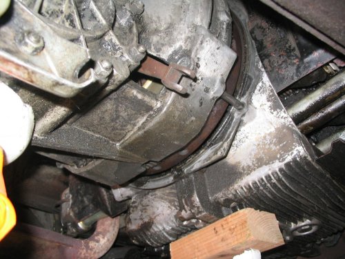 The tranny getting separated from the engine!
