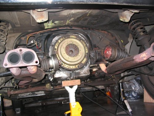 ...and here's what the underside of the car looks like sans transaxle :-)
