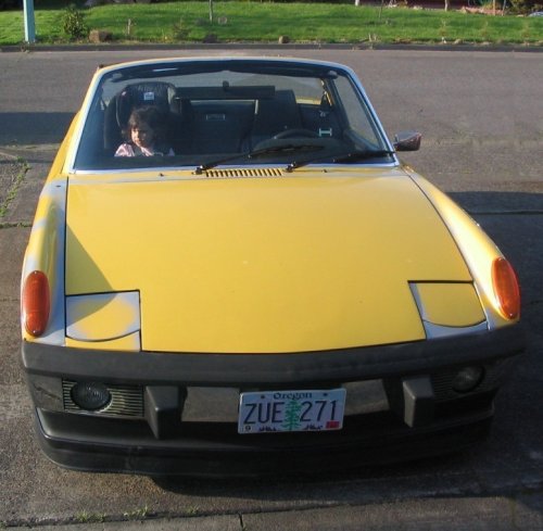 Bella makes the car look BIG.
