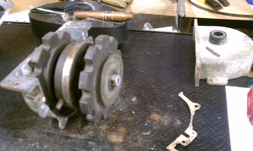 Taken apart with the rear case fully removed.
