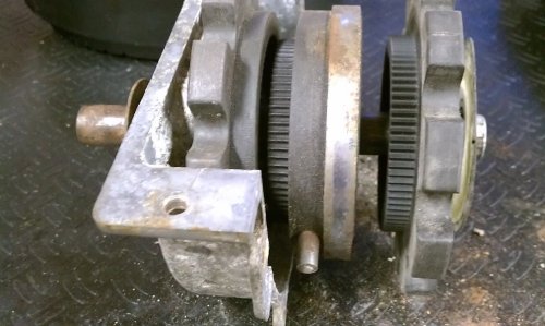 Closer-up.  Exploded view.  Notice pin is short...it came to us broken.
