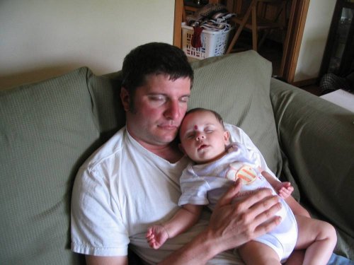 Both of us just passed out.
