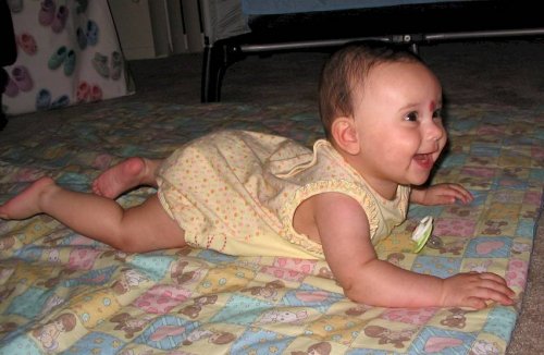 Mommy makes me laugh!
