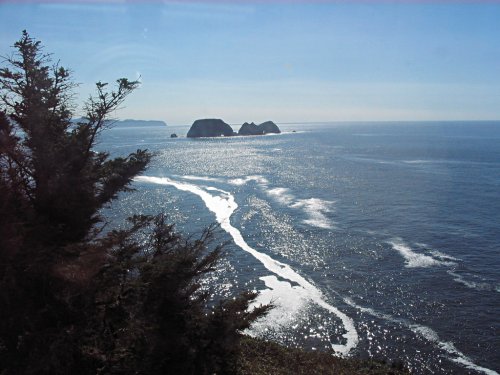 South coast view from inside the lighthouse.
