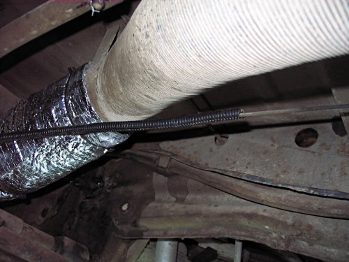 Where it ends.  Give or take several inches :-)
