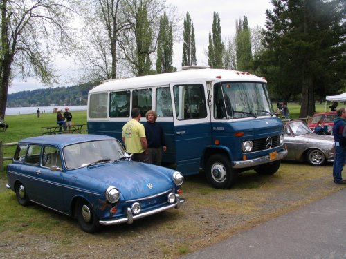 Tram and his Mercedes Love Wagon.
