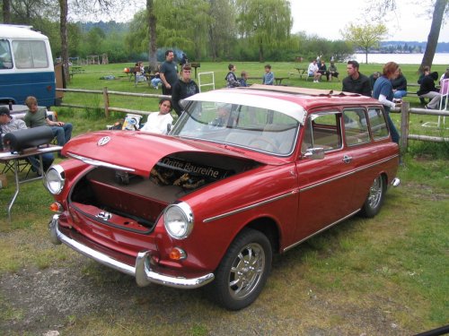 Gail's air-ride equipped, custom Squareback.
