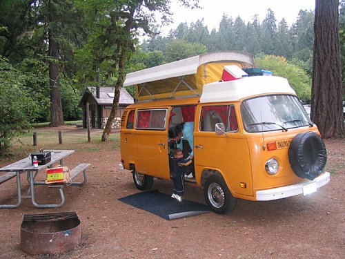 Found our spot so popped the top and let the kids out.
