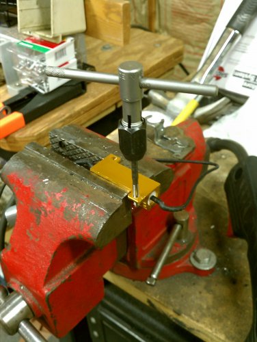 I originally tapped the existing mounting holes in the resistors with 4M x .7 threads but I decided to add Nyloc nuts to insure nothing came loose.  All fasteners I used are stainless steel.
