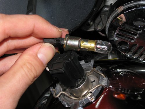 The stock incandescent bulb.  Boooo!
