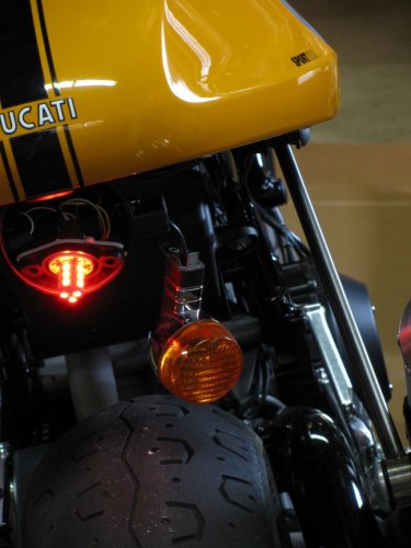 LED illuminated in parking light mode.
