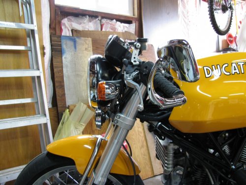 Before (stock clip-ons)...
