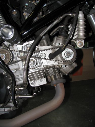 Stock path of the oil line...
