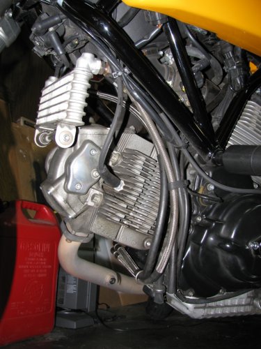 Finished view from the left side.
