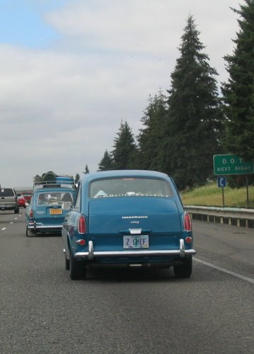 Behind Adam "Z CHEF" Fasty with the DDB caravan on Friday morn.
