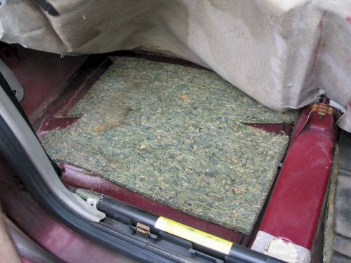 Right rear foam padding.
