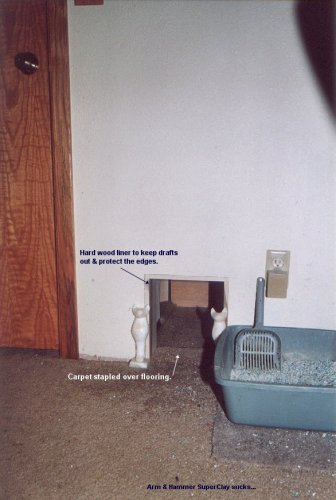 Bedroom side during construction.
