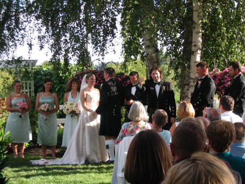 ...and the announcement of Mr. & Mrs. Lunceford by the best man, Steve.
