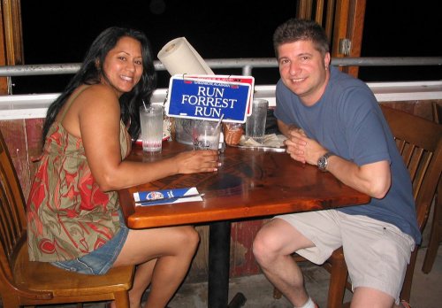 Tired from the long day but feeling happy.
