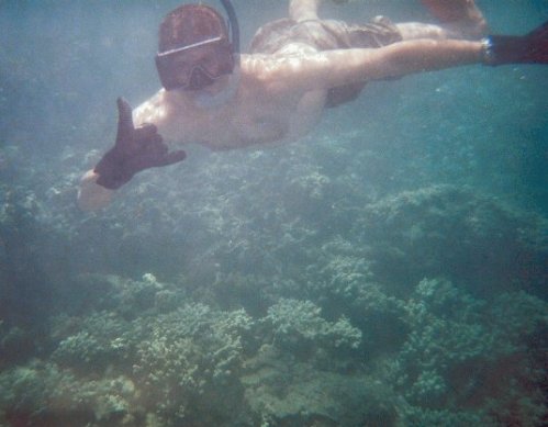 Me loving the snorkeling.
