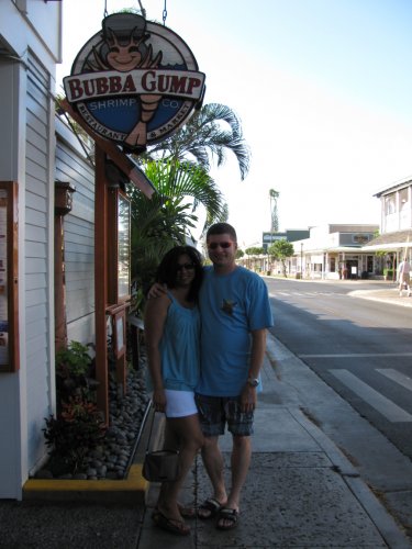 Bubba Gumps
We had to hit our favorite local shrimp restaurant!  It was odd to be in Maui and have the streets so deserted -- I liked it!  During our first visit here (in 2007) the town was very busy.

