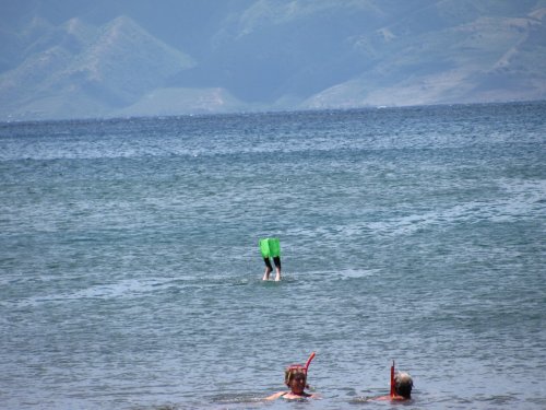 Just me diving down to get a better look at some fishies.
