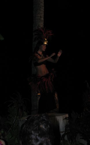 One of the dancers.
