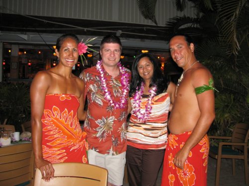 On the left was our server and opposite is her husband.
