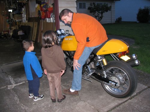 Me explaining to the kids not to touch daddy's new toy because it's worth a LOT of their toys.
