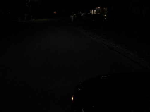 Before and after - street view
Before - Low beams, standing next to the B-pillar and looking forward.
