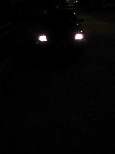 Before and after - facing vehicle
Before - Low beams, facing vehicle.
