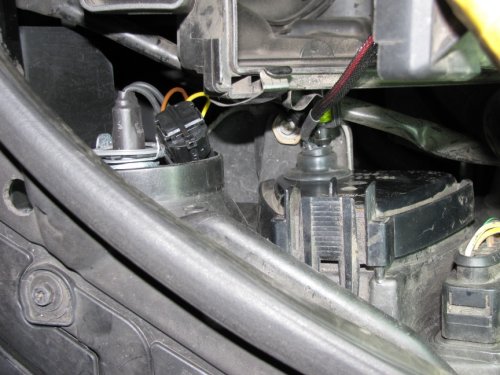 The hard cover in place with the gasket.  I can't tell you how many hours I spent trying to get this all to work with such limited space...grrr...
