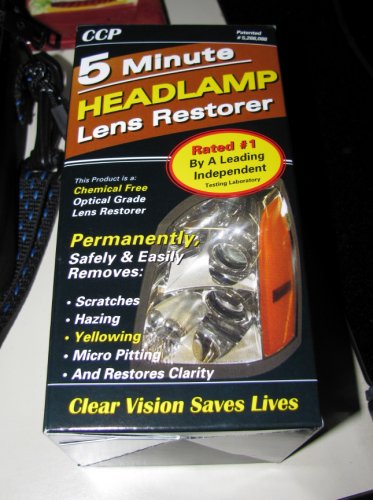 This is it.  Comes with pad holder and six polishing pads.  It was $9 less than the 3M product and worked great.  The headlights were badly pitted but not quite yellowed.  I think glass covers would've been a better idea but...  I used one pad per headlamp/turn signal (the whole headlight cover) then used another pad that I shared between the headlamps so for my application it was 1.5 pads per headlamp.  If your covers aren't as bad then one should be fine.
