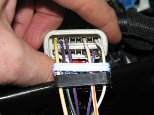 Wires snapped in place.
