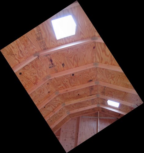 The two transparent vents let in a LOT of light!
