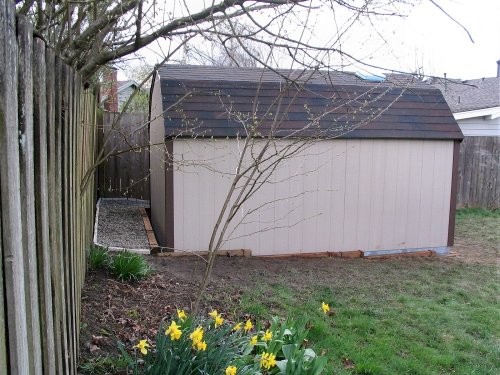 Plenty of space behind it.
