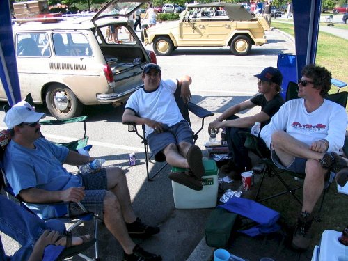 Adam, Martin, Bob and Ken chillin'.
