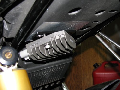 Next, loosely put in the left bolt. This will help keep the left R/R hole lined up.
