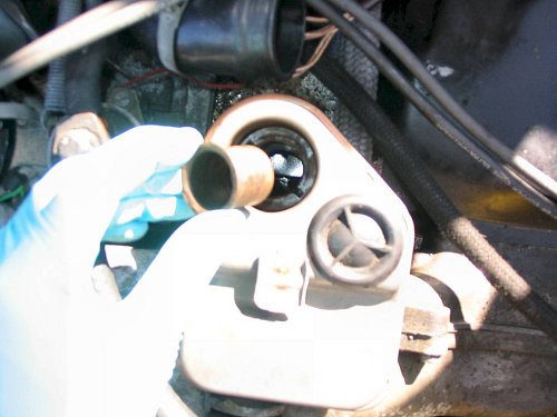 Drop the metal sleeve in...
