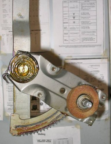 Close-up of front side.
